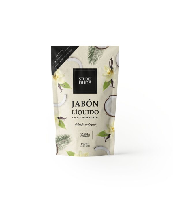 Jabón Líquido 500ml Coco Vainilla Refill