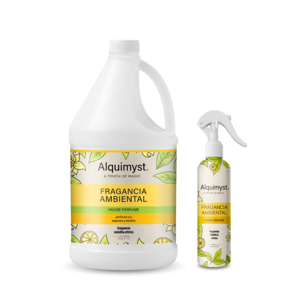 Fragancia Ambiental Vainilla Cítrica Galón + atomizador 250ml